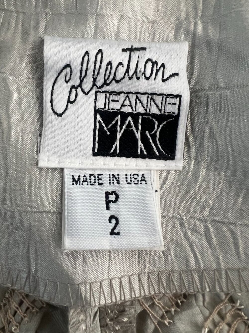 NWT Jeanne Marc Basketweave Cardigan Jkt - Seafoam Yoryu Silk - Sz-P2 - $520 - Picture 7 of 9